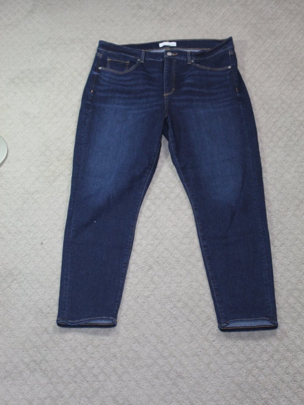 Loft Jeans Womens Size 32/14 Blue Dark Wash High Rise The Skinny